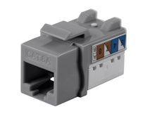 Load image into Gallery viewer, Cat6A 90 Degree Unshielded Punch Down Keystone Jack, Dual Type IDC (25 Pack)