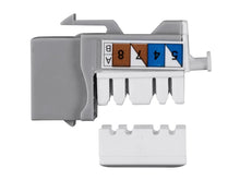 Load image into Gallery viewer, Cat6A 90 Degree Unshielded Punch Down Keystone Jack, Dual Type IDC (25 Pack)