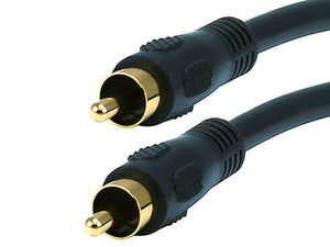 Monoprice 3ft Coaxial Audio/Video RCA Cable M/M RG59U 75ohm (for S/PDIF  Digital Coax  Subwoofer & Composite Video)