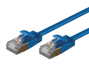 SlimRun Cat6A Ethernet Patch Cable (5 pack) - Snagless RJ45, Stranded, S/STP, Pure Bare Copper Wire