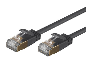 SlimRun Cat6A Ethernet Patch Cable (5 pack) - Snagless RJ45, Stranded, S/STP, Pure Bare Copper Wire