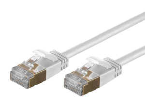 SlimRun Cat6A Ethernet Patch Cable (5 pack) - Snagless RJ45, Stranded, S/STP, Pure Bare Copper Wire