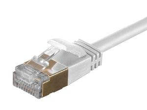 SlimRun Cat6A Ethernet Patch Cable (5 pack) - Snagless RJ45, Stranded, S/STP, Pure Bare Copper Wire