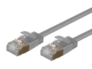 SlimRun Cat6A Ethernet Patch Cable (5 pack) - Snagless RJ45, Stranded, S/STP, Pure Bare Copper Wire