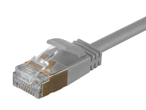 SlimRun Cat6A Ethernet Patch Cable (5 pack) - Snagless RJ45, Stranded, S/STP, Pure Bare Copper Wire