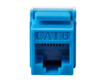 Load image into Gallery viewer, Cat6 RJ-45 180-Degree Punch Down Keystone (25 pack) - Dual IDC,