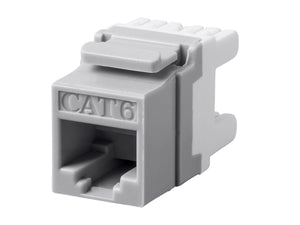 Cat6 RJ-45 180-Degree Punch Down Keystone (25 pack) - Dual IDC,