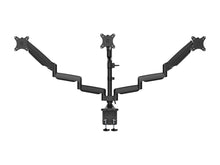 Load image into Gallery viewer, Monoprice Triple Monitor Gas Spring Mount For Up to 81.2cm Screens, Fully Adjustable Center Mount high-strength steel and aluminum structural components - Workstream Collection