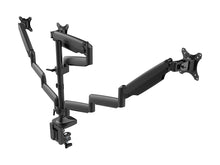 Load image into Gallery viewer, Monoprice Triple Monitor Gas Spring Mount For Up to 81.2cm Screens, Fully Adjustable Center Mount high-strength steel and aluminum structural components - Workstream Collection