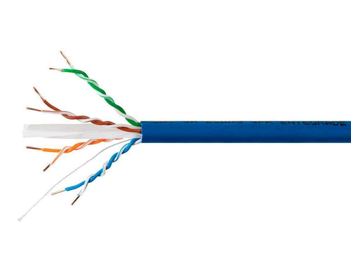 Monoprice Entegrade Series 1000FT Cat6A Plus 650MHz UTP Solid, Riser-Rated (CMR), 23AWG, Bulk Bare Copper Ethernet Network Cable, 10G, Blue