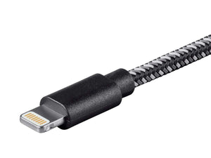 Monoprice Monofilament Braided Apple MFi Certified Lightning to USB Charge & Sync Cable  6ft Black