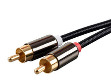 Load image into Gallery viewer, Monoprice Onyx Series Auxiliary 3.5mm Stereo Male to RCA Male Cable (Gold Plated)  6ft