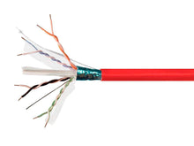 Load image into Gallery viewer, Monoprice Entegrade Series 1000FT Cat 6 Bulk Bare Copper Network Cable, F/UTP, Solid, Plenum Jacket (CMP), 550MHz, 23AWG, Red