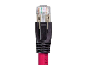 Monoprice Entegrade Series Cat8 24AWG S/FTP Ethernet Network Cable  2GHz  40G  1ft Purple