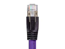 Load image into Gallery viewer, Monoprice Entegrade Series Cat8 24AWG S/FTP Ethernet Network Cable  2GHz  40G  1ft Purple