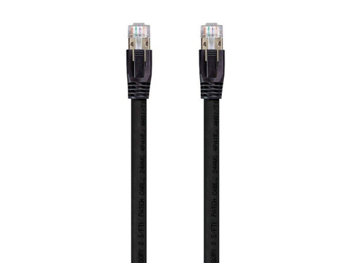 Monoprice Entegrade Series Cat8 24AWG S/FTP Ethernet Network Cable  2GHz  40G  2ft Black