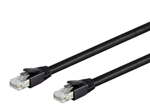 Monoprice Entegrade Series Cat8 24AWG S/FTP Ethernet Network Cable  2GHz  40G  2ft Black