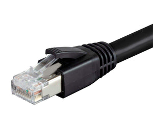 Monoprice Entegrade Series Cat8 24AWG S/FTP Ethernet Network Cable  2GHz  40G  2ft Black