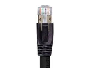 Monoprice Entegrade Series Cat8 24AWG S/FTP Ethernet Network Cable  2GHz  40G  2ft Black