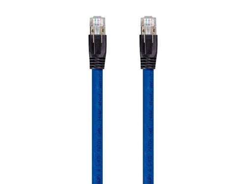 Monoprice Entegrade Series Cat8 24AWG S/FTP Ethernet Network Cable  2GHz  40G  3ft Blue