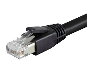 Cat8 24AWG S/FTP Ethernet Network Cable (5 pack) - 2GHz, 40G, Black