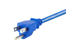 Load image into Gallery viewer, Monoprice 2ft 18AWG Blue Power Cord Cable with 3 Conductor PC Power Connector Socket  10A (NEMA 5-15P to IEC 60320 C13)