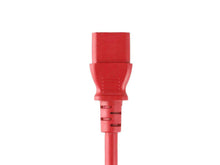 Load image into Gallery viewer, Monoprice 6ft 18AWG Red Power Cord Cable with 3 Conductor PC Power Connector Socket  10A (NEMA 5-15P to IEC 60320 C13)