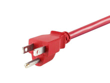 Load image into Gallery viewer, Monoprice 6ft 18AWG Red Power Cord Cable with 3 Conductor PC Power Connector Socket  10A (NEMA 5-15P to IEC 60320 C13)