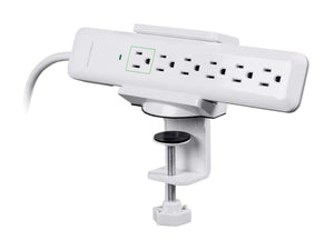 Workstream by Monoprice Desk Clamp Holder for Surge Protectors  Power Strips  USB Hubs