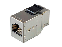 Load image into Gallery viewer, Monoprice 8P8C RJ45 Cat6a Shielded Inline Coupler Type Keystone Jack