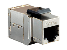 Load image into Gallery viewer, Monoprice 8P8C RJ45 Cat6a Shielded Inline Coupler Type Keystone Jack