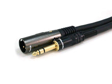 Load image into Gallery viewer, 3ft Premier Series XLR Male to 1/4inch TRS Male 16AWG Cable (Gold Plated)  2 Pack