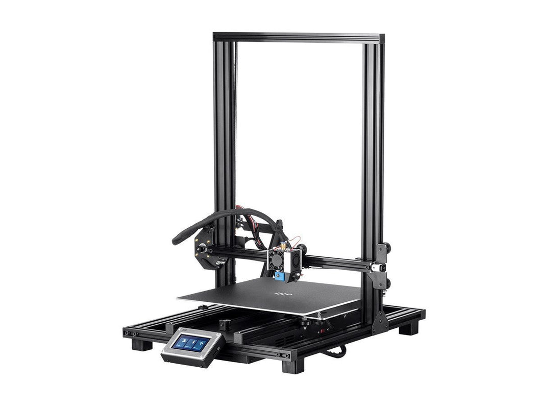 Monoprice MP10 3D Printer - Black with (300 x 300 mm) Removable Heated Flexible Build Plate, Assisted Leveling, and All Metal Accessible Extruder