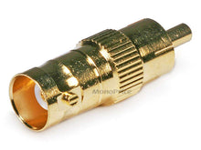 Load image into Gallery viewer, Monoprice BNC Female to RCA Male Adapter - Gold Plated