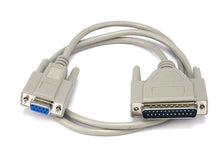 Load image into Gallery viewer, Monoprice 3ft AT Modem DB9F/DB25M Molded Cable