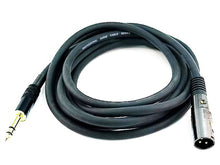 Load image into Gallery viewer, Monoprice XLR to 6.35mm TRS Cable - Male/Male, 16AWG, Gold Plated Connector - Premier Series