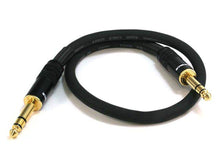 Load image into Gallery viewer, Monoprice 1.5ft Premier Series 1/4in TRS Male to Male Cable  16AWG (Gold Plated)