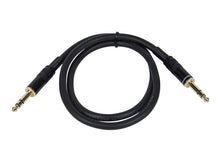 Load image into Gallery viewer, Monoprice 3ft Premier Series 1/4in TRS Male to Male Cable  16AWG (Gold Plated)