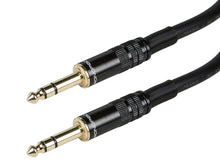 Load image into Gallery viewer, Monoprice 3ft Premier Series 1/4in TRS Male to Male Cable  16AWG (Gold Plated)