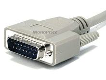 Load image into Gallery viewer, Monoprice 6ft DB15 M/F 1:1 Molded Cable - Beige