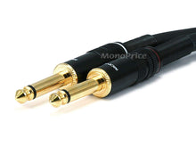 Load image into Gallery viewer, Monoprice 3ft Premier Series 1/4in TS Male to Male Audio Cable  16AWG (Gold Plated)