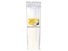 Load image into Gallery viewer, Monoprice Cable Tie 14in 50 lbs  100 pcs/pack  White