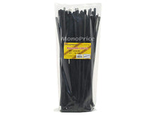 Load image into Gallery viewer, Monoprice Releasable Cable Tie 12in 50 lbs  100 pcs/pack  Black