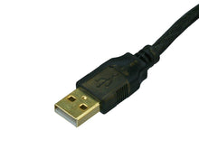 Load image into Gallery viewer, Monoprice USB-A to USB-A Female 2.0 Extension Cable - Active, 28/24AWG, Repeater, Kinect &amp; PS3 Move Compatible, Black, 32ft