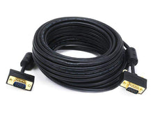 Load image into Gallery viewer, Monoprice 35ft Ultra Slim SVGA Super VGA 30/32AWG M/M Monitor Cable w/ ferrites (Gold Plated Connector)