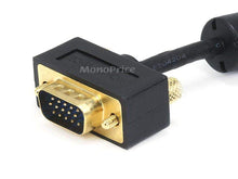 Load image into Gallery viewer, Monoprice 35ft Ultra Slim SVGA Super VGA 30/32AWG M/M Monitor Cable w/ ferrites (Gold Plated Connector)