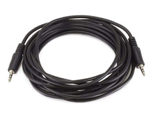 Load image into Gallery viewer, Monoprice 12ft 3.5mm Stereo Plug/Plug M/M Cable - Black