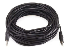 Load image into Gallery viewer, Monoprice 50ft 3.5mm Stereo Plug/Plug M/M Cable - Black