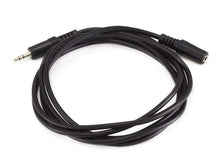 Load image into Gallery viewer, Monoprice 6ft 3.5mm Stereo Plug/Jack M/F Cable  Black