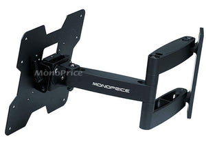 Monoprice Titan Series Full Motion TV Wall Mount Bracket - For TVs 20in to 42in  Max Weight 80lbs  Extension Range of 3.2in to 16.5in  VESA Patterns Up to 200x200